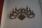 Wandluster 6flammig, handgeschmiedet, um 1910 Wandluster 6flammig, handgeschmiedet, um 1910