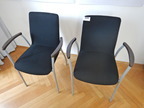 2 Stück Besprechungsstühle mit Armlehne 2 Stück Besprechungsstühle mit Armlehne