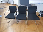 3 Stück Besprechungsstühle mit Armlehne 3 Stück Besprechungsstühle mit Armlehne