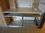 Edelstahl-Arbeitstisch mit Platte ca. 164x74x90 cm Edelstahl-Arbeitstisch mit Platte ca. 164x74x90 cm