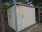 MATERIAL-,LAGERCONTAINERBOX ca. 500x270x275 cm mit Riffelblechboden und 2 Eingangstüren MATERIAL-,LAGERCONTAINERBOX ca. 500x270x275 cm mit Riffelblechboden und 2 Eingangstüren