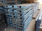 ca.24.30 lfm SCHWERLAST-PALETTENREGALANLAGE Steher: 8.60x1.00 m - kürzbar auf ca.4.30 m und 42 Stk.Einhängebalken mit 2.70 m = 81 Europalettenplätze ca.24.30 lfm SCHWERLAST-PALETTENREGALANLAGE Steher: 8.60x1.00 m - kürzbar auf ca.4.30 m und 42 Stk.Einhängebalken mit 2.70 m = 81 Europalettenplätze