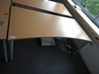 Bene Schreibtisch, 180x90cm, braun Bene Schreibtisch, 180x90cm, braun