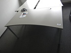 Bene Schreibtisch, grau, 160x80cm Bene Schreibtisch, grau, 160x80cm