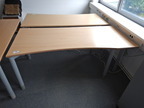 Bene Schreibtisch, buche, 200x80cm Bene Schreibtisch, buche, 200x80cm