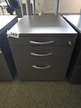 Rollcontainer, grau, 60x47x49cm, 3 Laden, mit Schlüssel Rollcontainer, grau, 60x47x49cm, 3 Laden, mit Schlüssel
