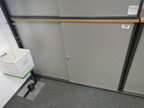 Aktenschrank, grau-buche, 160x43x110cm Aktenschrank, grau-buche, 160x43x110cm