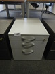 Rollcontainer, grau, 60x47x49cm, 3 Laden, mit Schlüssel Rollcontainer, grau, 60x47x49cm, 3 Laden, mit Schlüssel