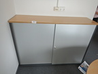 Aktenschrank, grau-buche, 160x43x110cm Aktenschrank, grau-buche, 160x43x110cm