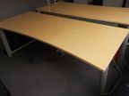 Bene Schreibtisch, buche, 200x80cm Bene Schreibtisch, buche, 200x80cm