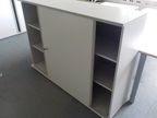 Akenschrank, 160x110x43cm, grau Akenschrank, 160x110x43cm, grau