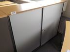 Aktenschrank, grau-buche, 160x43x110cm Aktenschrank, grau-buche, 160x43x110cm