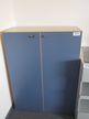 Aktenschrank, buche-blau, 90x43x120 Aktenschrank, buche-blau, 90x43x120