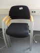 2 Stk. Besprechungsstühle, Stoff, schwarz 2 Stk. Besprechungsstühle, Stoff, schwarz