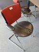 10 Stk. Besprechungsstühle, Leder/Stoff, rot-schwarz 10 Stk. Besprechungsstühle, Leder/Stoff, rot-schwarz