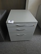 Rollcontainer, grau, 57x59x43cm, mit Schlüssel Rollcontainer, grau, 57x59x43cm, mit Schlüssel