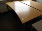 Bene Schreibtisch, buche, 200x90cm Bene Schreibtisch, buche, 200x90cm