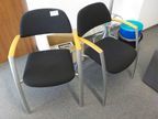 2 Stk. Besprechungsstühle, schwarz 2 Stk. Besprechungsstühle, schwarz