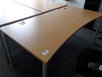 Bene Schreibtisch, buche, 180x90cm Bene Schreibtisch, buche, 180x90cm