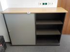 Bene Aktenschrank, buche-grau, 160x43x110cm Bene Aktenschrank, buche-grau, 160x43x110cm