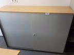 Bene Aktenschrank, buche-grau, 160x43x110cm Bene Aktenschrank, buche-grau, 160x43x110cm