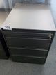 Bene Rollcontainer, anthrazit, 3 Laden, 60x55x50cm, mit Schlüssel Bene Rollcontainer, anthrazit, 3 Laden, 60x55x50cm, mit Schlüssel