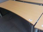 Bene Schreibtisch, buche, 200x90cm Bene Schreibtisch, buche, 200x90cm