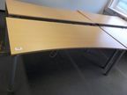 Bene Schreibtisch, buche, 200x90cm Bene Schreibtisch, buche, 200x90cm