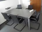 Besprechungstisch 200x100cm, Höhe 73cm, grau Besprechungstisch 200x100cm, Höhe 73cm, grau