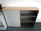 Bene Aktenschrank, 160x110cm, 3 OH, mit Schiebetüren Bene Aktenschrank, 160x110cm, 3 OH, mit Schiebetüren