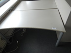 Bene Schreibtisch, grau, 160x80cm Bene Schreibtisch, grau, 160x80cm