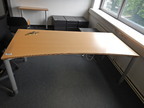 Schreibtisch, 200x80cm, braun Schreibtisch, 200x80cm, braun