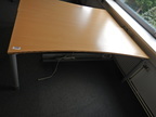 Schreibtisch, 200x80cm, braun Schreibtisch, 200x80cm, braun