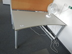 Bene Schreibtisch, grau, 160x80cm Bene Schreibtisch, grau, 160x80cm