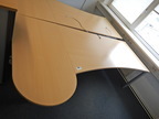 Schreibtisch mit Anbautisch, 180x80cm und 60x120cm Schreibtisch mit Anbautisch, 180x80cm und 60x120cm