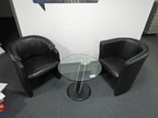 Glastisch, DM 62cm, rund Glastisch, DM 62cm, rund