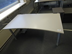 Bene Schreibtisch, grau, 160x80cm Bene Schreibtisch, grau, 160x80cm