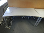 Bene Schreibtisch, grau, 160x80cm Bene Schreibtisch, grau, 160x80cm