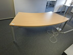 Bene Schreibtisch, buche, 2x90cm Bene Schreibtisch, buche, 2x90cm