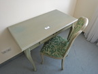 SELVA Schreibtisch mit Auszugslade ca. 56x101cm und 1 Stuhl mit Stoffbezug SELVA Schreibtisch mit Auszugslade ca. 56x101cm und 1 Stuhl mit Stoffbezug
