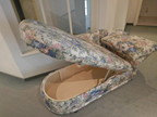 Biedermeier Canapee, ca. 170x83 - Kopfteil klappbar ergibt ca. 188x83cm, mit Bettladenfunktion Biedermeier Canapee, ca. 170x83 - Kopfteil klappbar ergibt ca. 188x83cm, mit Bettladenfunktion