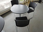 BENE Besprechungstischgruppe 80 cm Durchmesser mit 2 Stück Stühlen BENE Besprechungstischgruppe 80 cm Durchmesser mit 2 Stück Stühlen