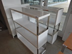 2 Stück Aktenregale weiß mit je ca. 120x35x120 cm 2 Stück Aktenregale weiß mit je ca. 120x35x120 cm