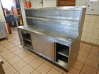 Wärmeschrankmodul mit Aufsatzbrücke und Bain Marie ( defekt derzeit ohne Funktion), Schrank mit 2 Etagen ausgeführt Wärmeschrankmodul mit Aufsatzbrücke und Bain Marie ( defekt derzeit ohne Funktion), Schrank mit 2 Etagen ausgeführt