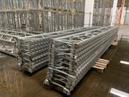 10 Stk. Regalsteher verzinkt, ca. 670cm lang, 60cm breit + Verbindungsstücke mit Original Einhängelasche, Profil 80x40mm 10 Stk. Regalsteher verzinkt, ca. 670cm lang, 60cm breit + Verbindungsstücke mit Original Einhängelasche, Profil 80x40mm