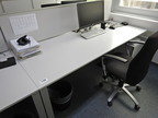 Bene Schreibtisch, ca. 200x80cm mit integriertem Rollcontainer Bene Schreibtisch, ca. 200x80cm mit integriertem Rollcontainer