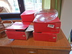 7 Stk. Glasschalen, oval 7 Stk. Glasschalen, oval