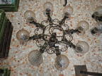 Handgeschmiedeter, massiver Deckenluster, 8 flammig Handgeschmiedeter, massiver Deckenluster, 8 flammig