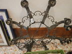 Handgeschmiedeter, massiver Deckenluster, 8 flammig Handgeschmiedeter, massiver Deckenluster, 8 flammig