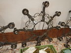 Handgeschmiedeter, massiver Deckenluster, 8 flammig Handgeschmiedeter, massiver Deckenluster, 8 flammig